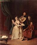 Пьетро Лонги. Семейный концерт. Около 1752. Венеция. Ка' Реццонико